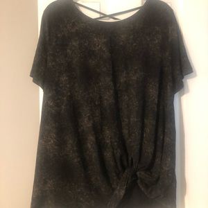 BNWOT boutique top. Acid washed. Made by ODDY